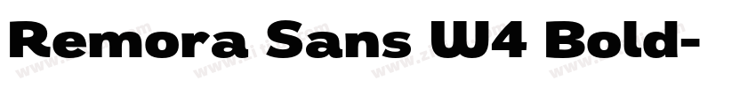 Remora Sans W4 Bold字体转换